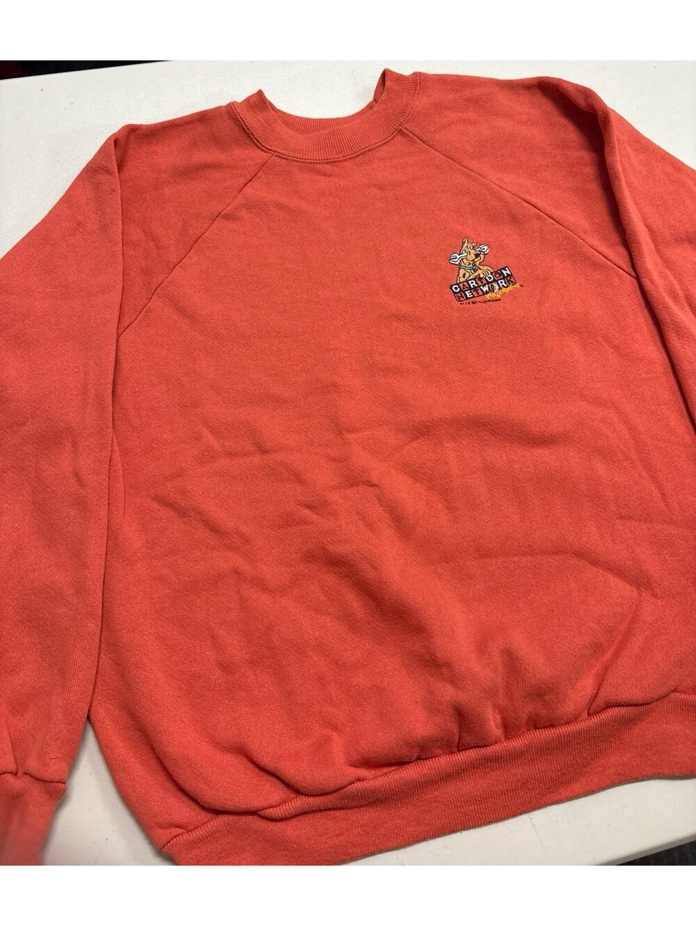 Vintage 1997 Cartoon Network Wacky Racing Scooby Doo Sweatshirt Hanes Her Way L